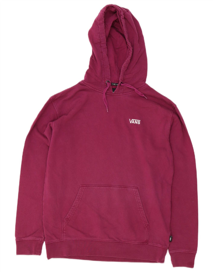 Vans Hombre Sudadera con capucha Jumper Medium Borgoña Algodón