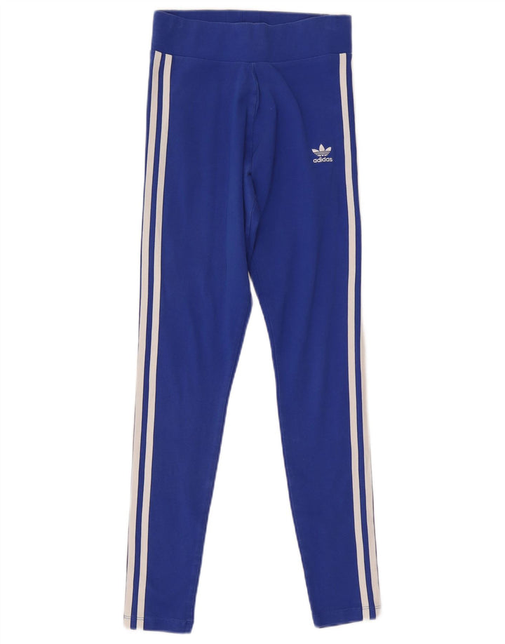 Adidas Leggings para mujer Reino Unido 8 Pequeño Algodón Azul