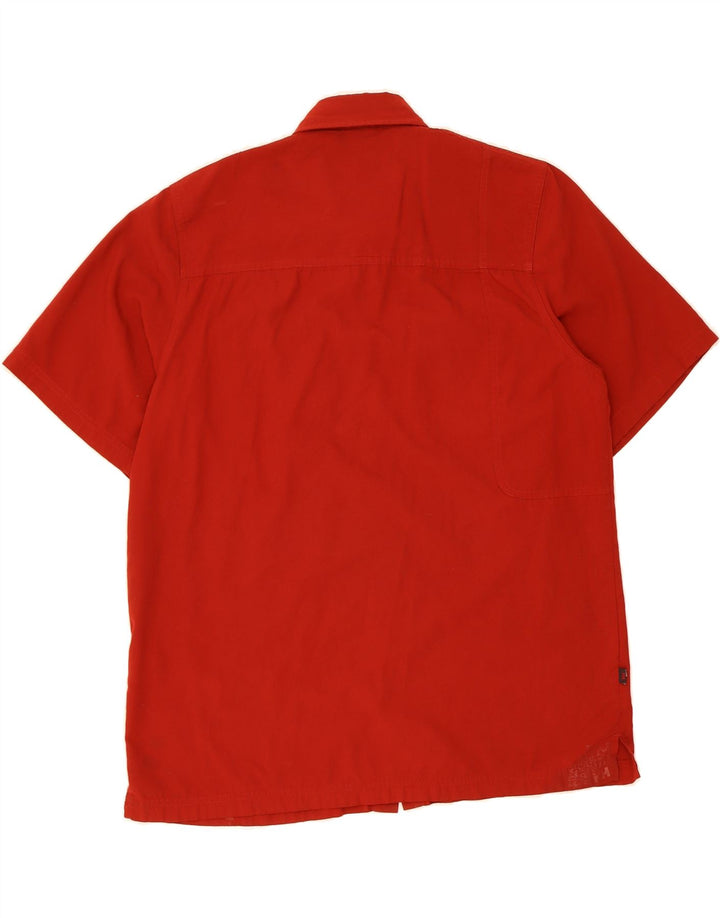 HELLY HANSEN Mens Short Sleeve Shirt Large Red Polyester Vintage Helly Hansen and Second-Hand Helly Hansen from Messina Hembry 