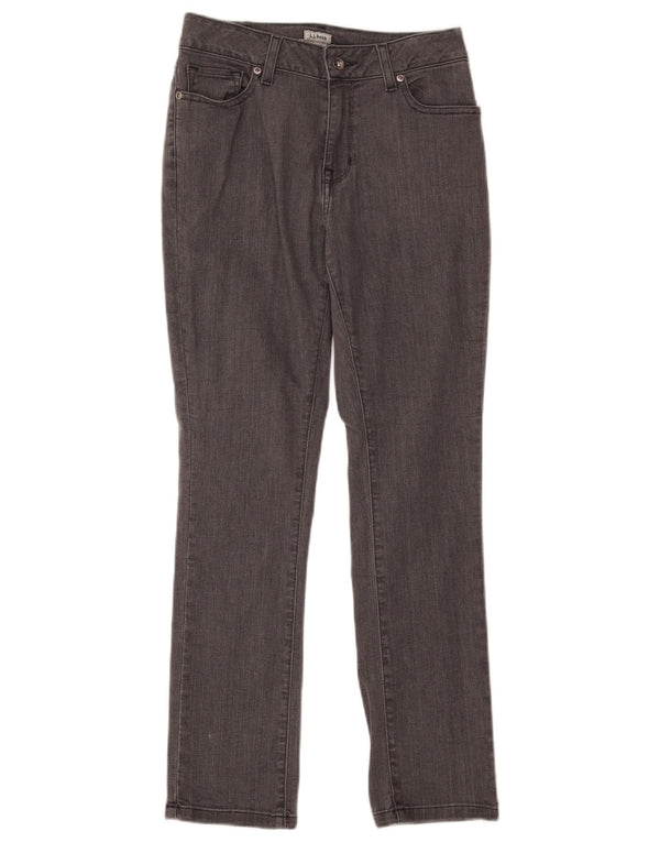 L.L.Bean Vaqueros ajustados de corte clásico para mujer UK 4 XS W24 L28 Algodón gris