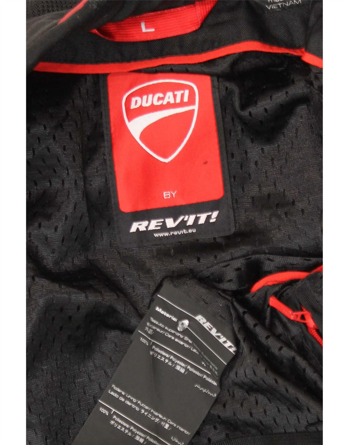 Chaqueta Revit Graphic Racer para hombre Reino Unido 40 Grande Poliéster con bloques de color negro