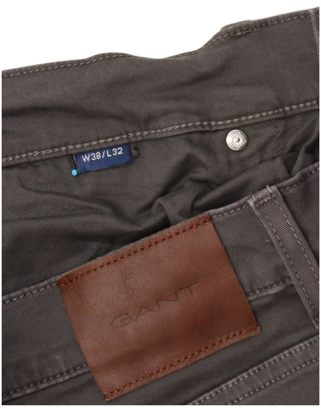 GANT Vaqueros rectos para hombre W38 L32 Algodón gris