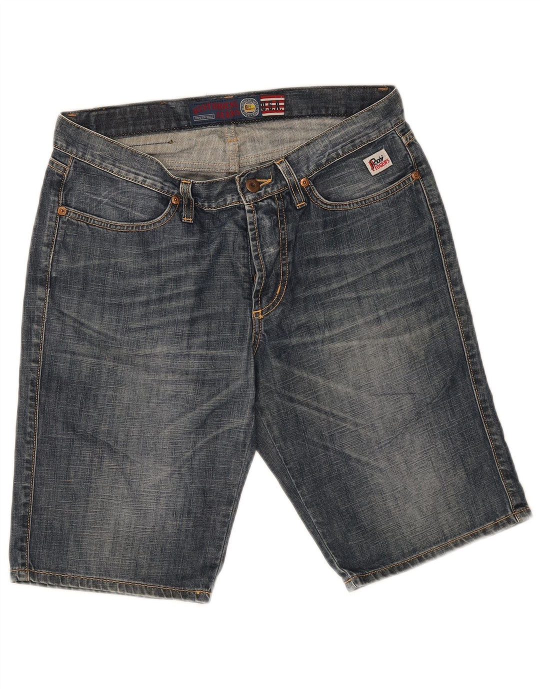 Roy Rogers Pantalones cortos de mezclilla para mujer IT 44 Medium W30 Algodón azul