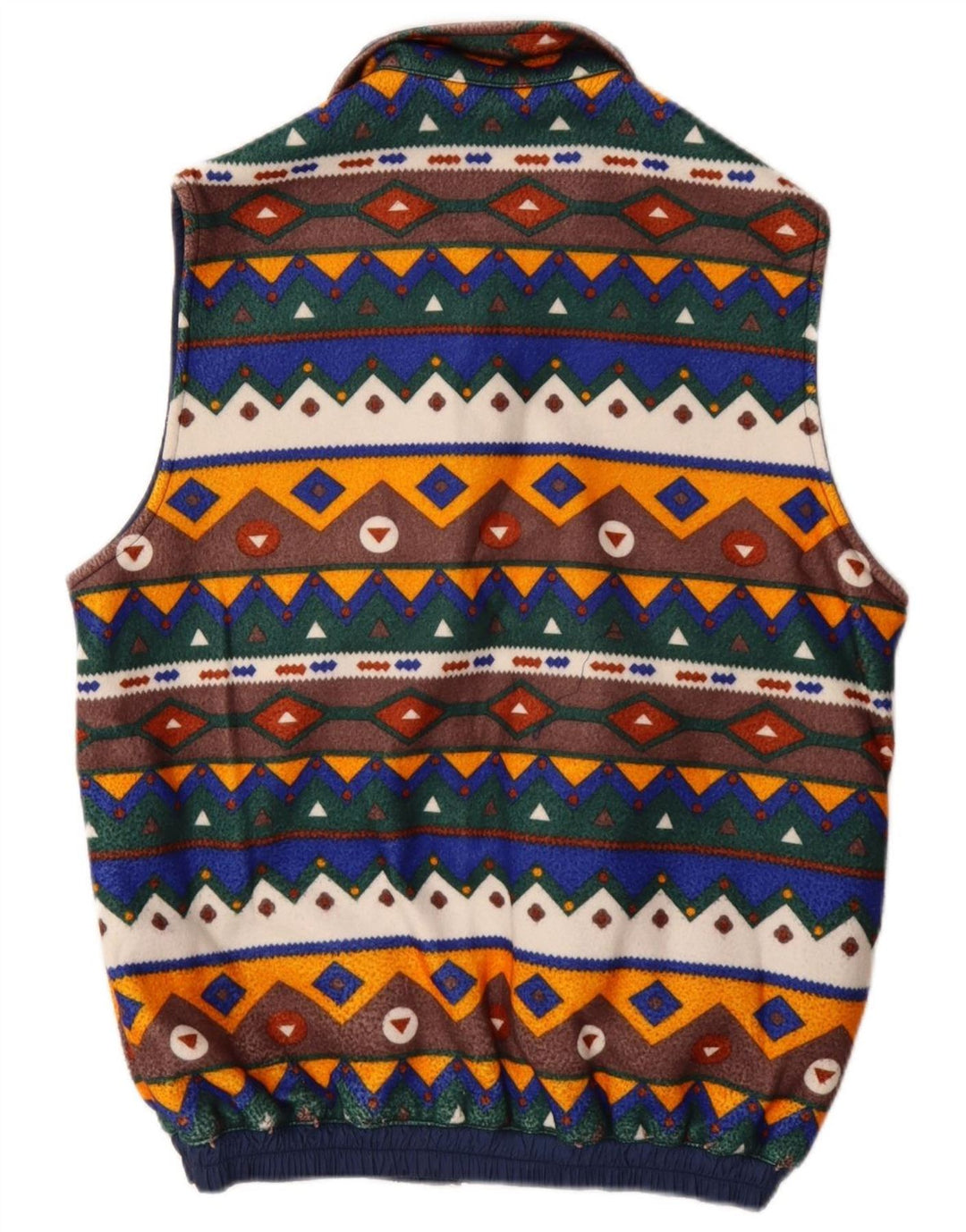 VINTAGE Chaleco reversible para hombre Reino Unido 38 Poliamida azul marino medio