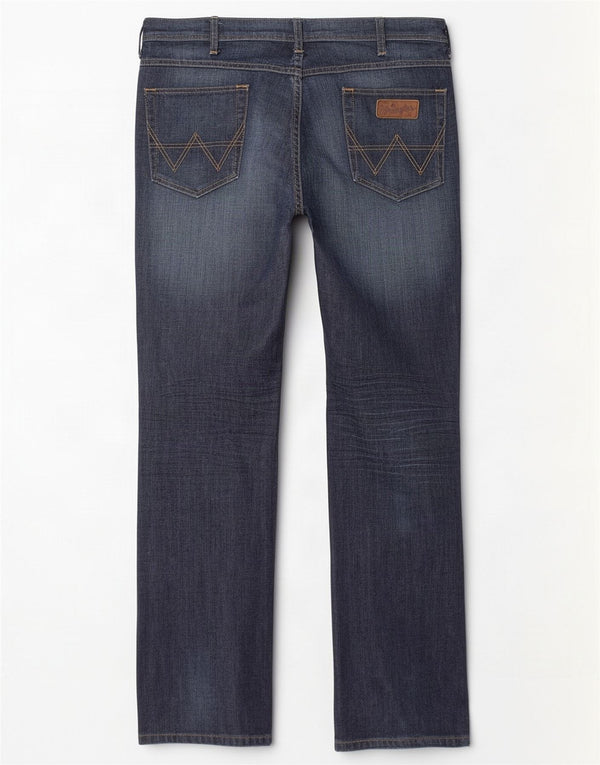 Wrangler Vaqueros rectos elásticos Arizona para hombre W34 L34 Algodón azul marino