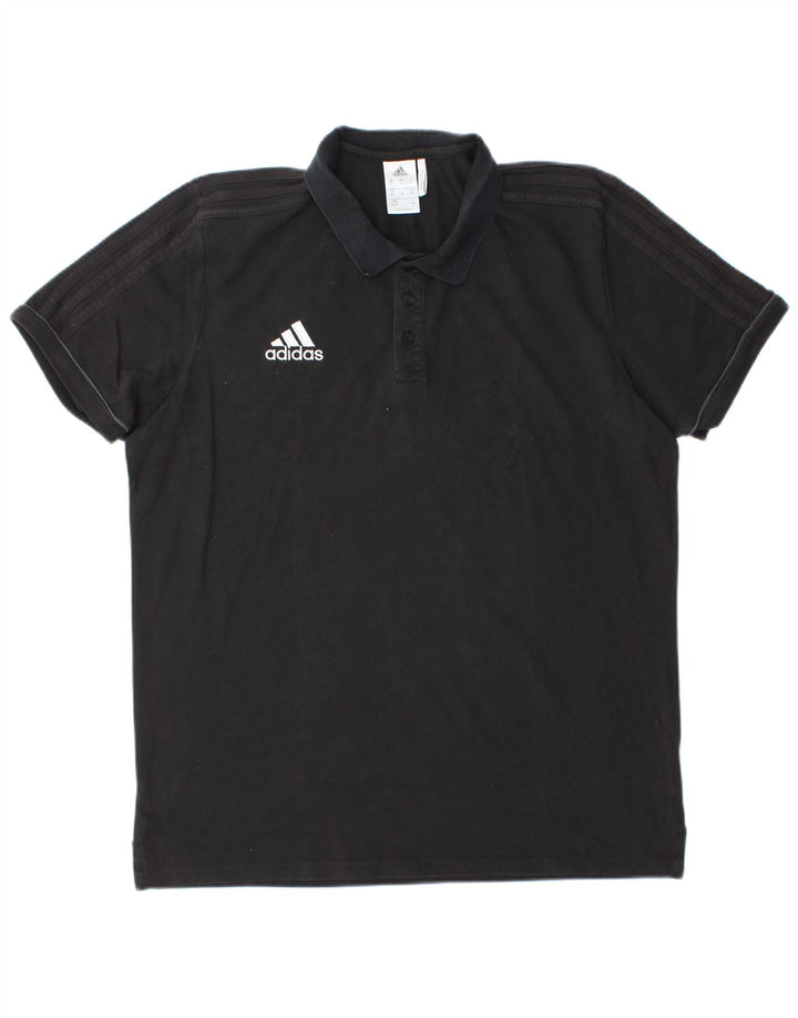 ADIDAS Polo Climalite para hombre XL Algodón negro