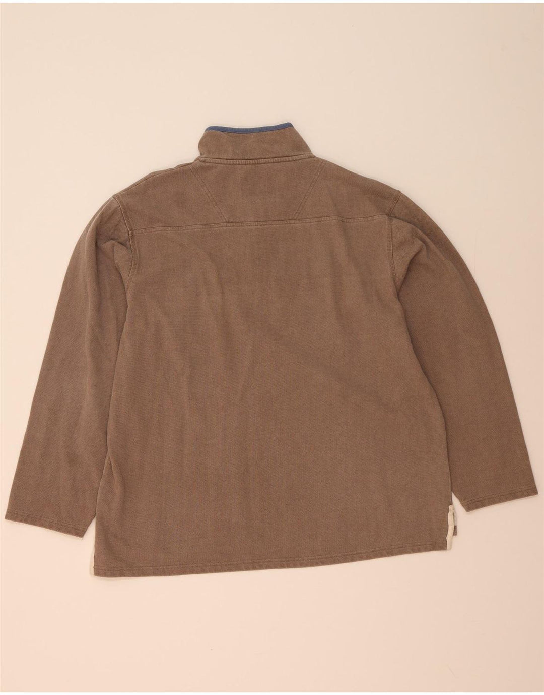 Crew Clothing - Sudadera con cuello y cremallera para hombre, color gris