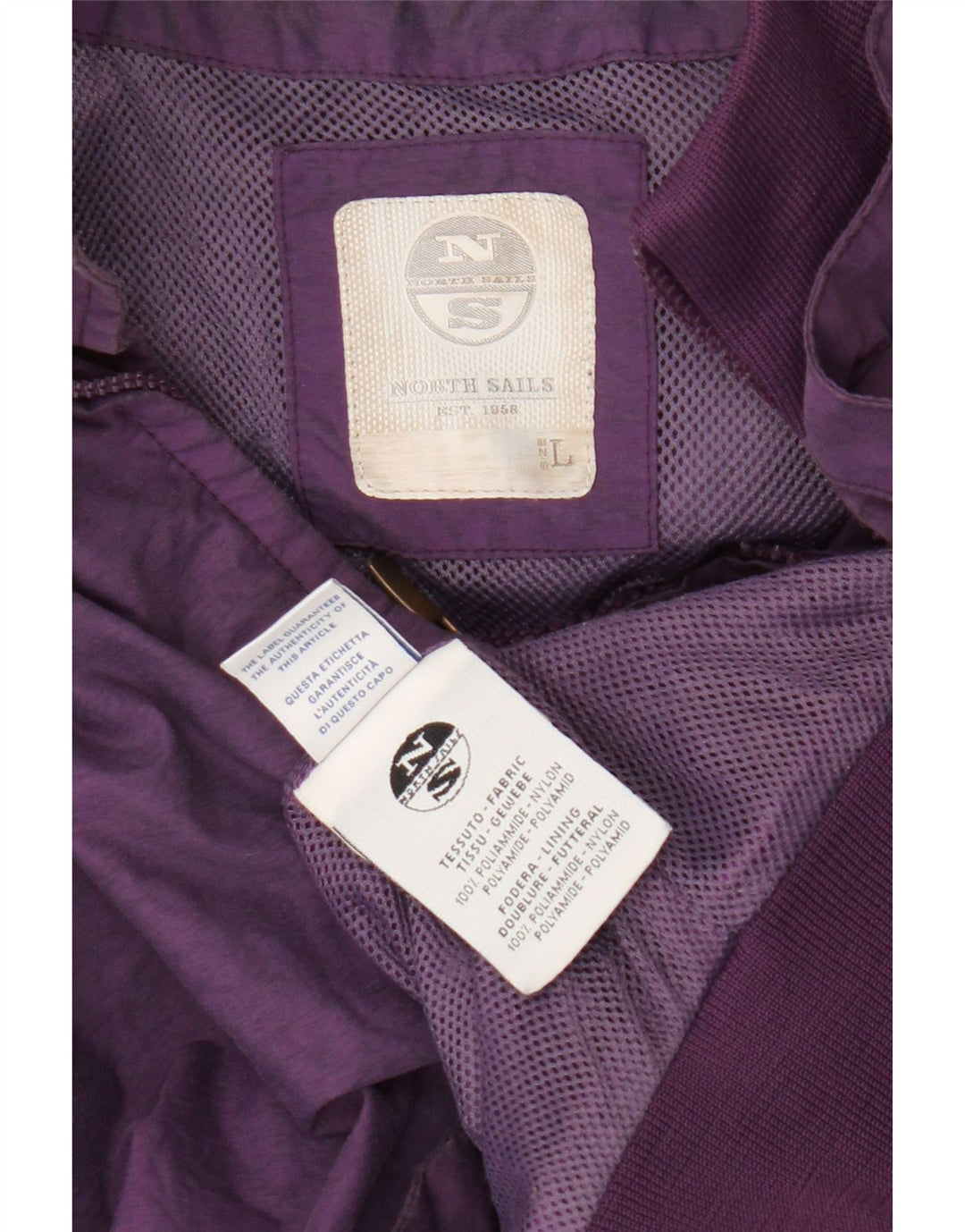 Chaqueta bomber para mujer North Sails UK 46 Large Nylon morado