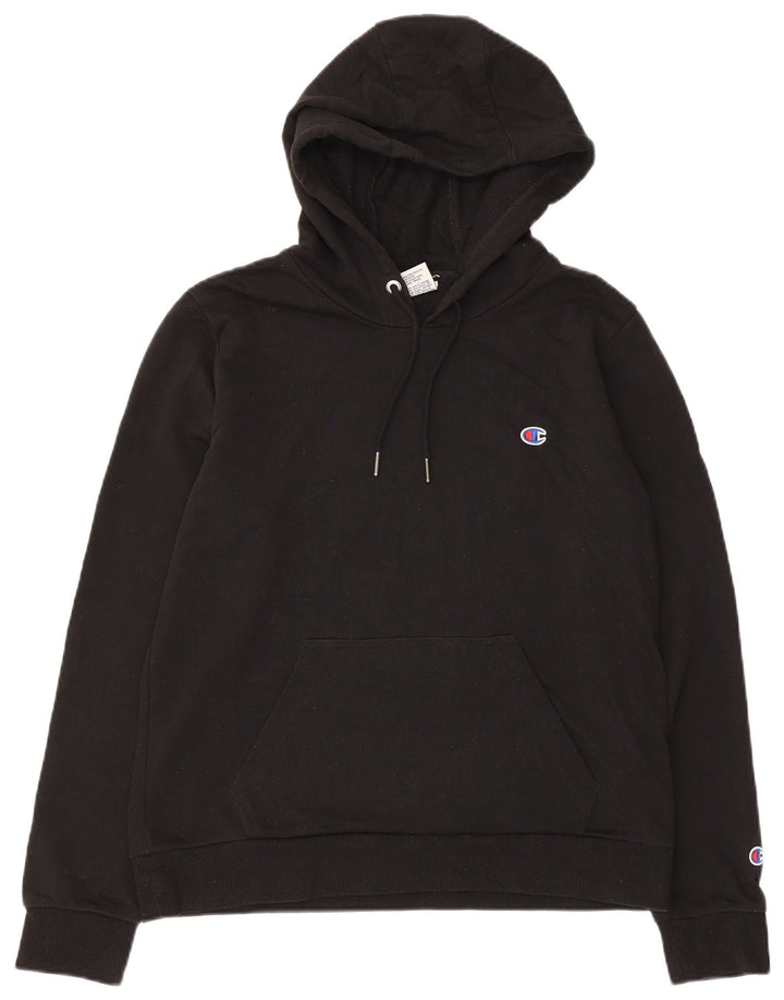 Champion Sudadera con capucha para mujer UK 14 Medium Black Cotton