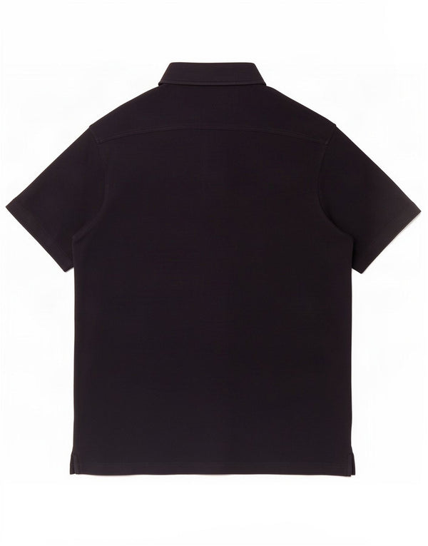 Camisa Massimo Dutti Hombre Manga Corta Small Negro Algodón