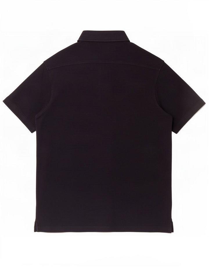 Camisa Massimo Dutti Hombre Manga Corta Small Negro Algodón