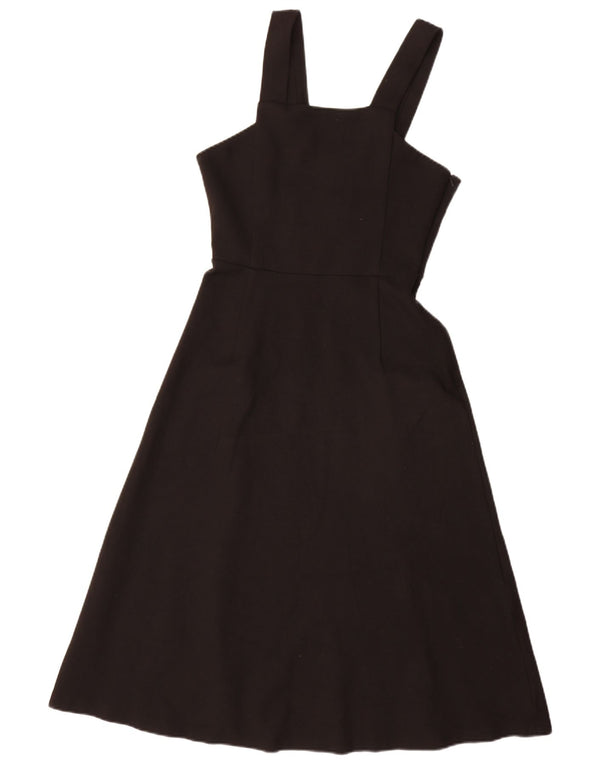 Whistle Vestido acampanado sin mangas para mujer UK 40 Small Viscosa negra