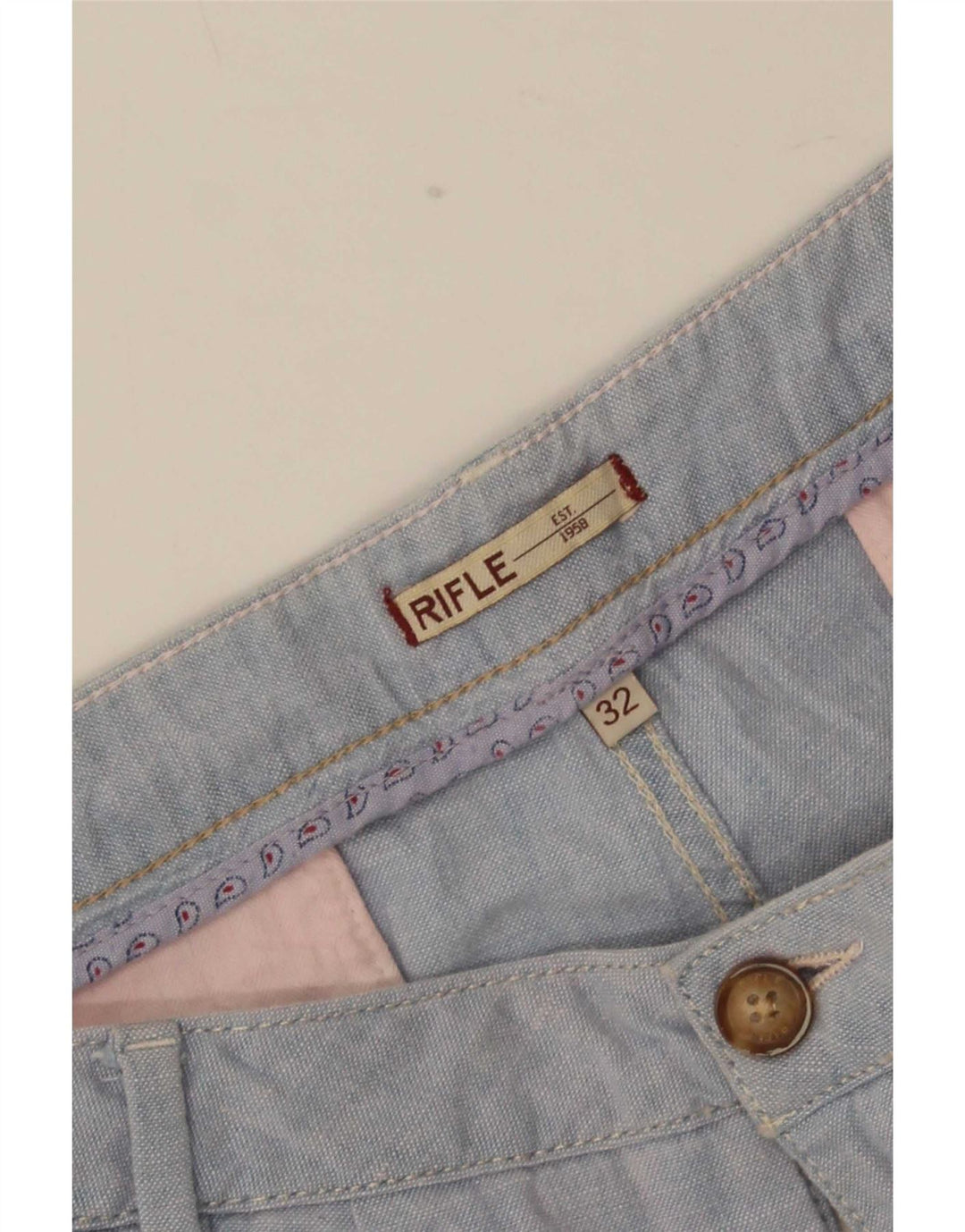 Rifle pantalones cortos chinos para mujer grande W32 azul