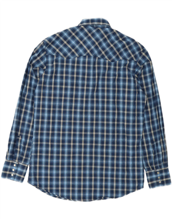 Wrangler Camisa De Franela Para Hombre Algodón A Cuadros Azul Marino Mediano