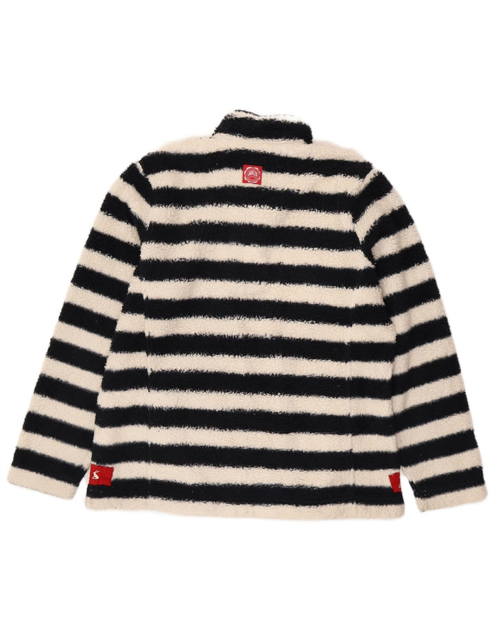 Jersey de forro polar extragrande para mujer Joules UK 44 Poliéster a rayas negras grandes