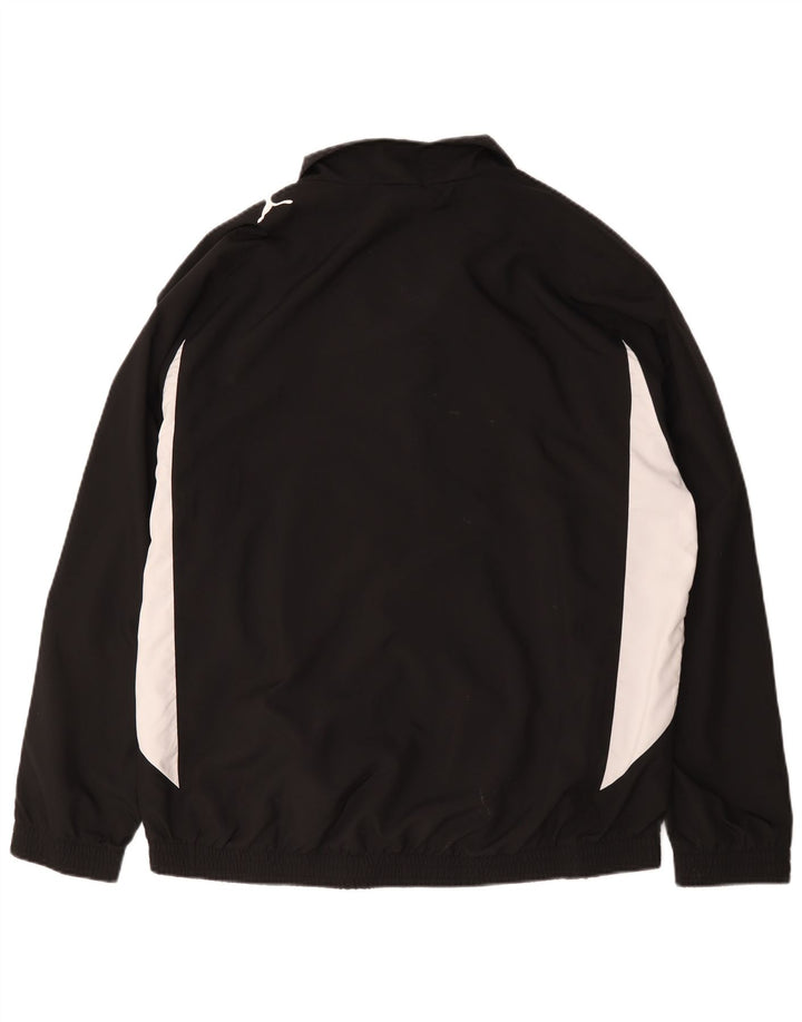 PUMA Chaqueta de chándal para hombre XL Poliéster color block negro