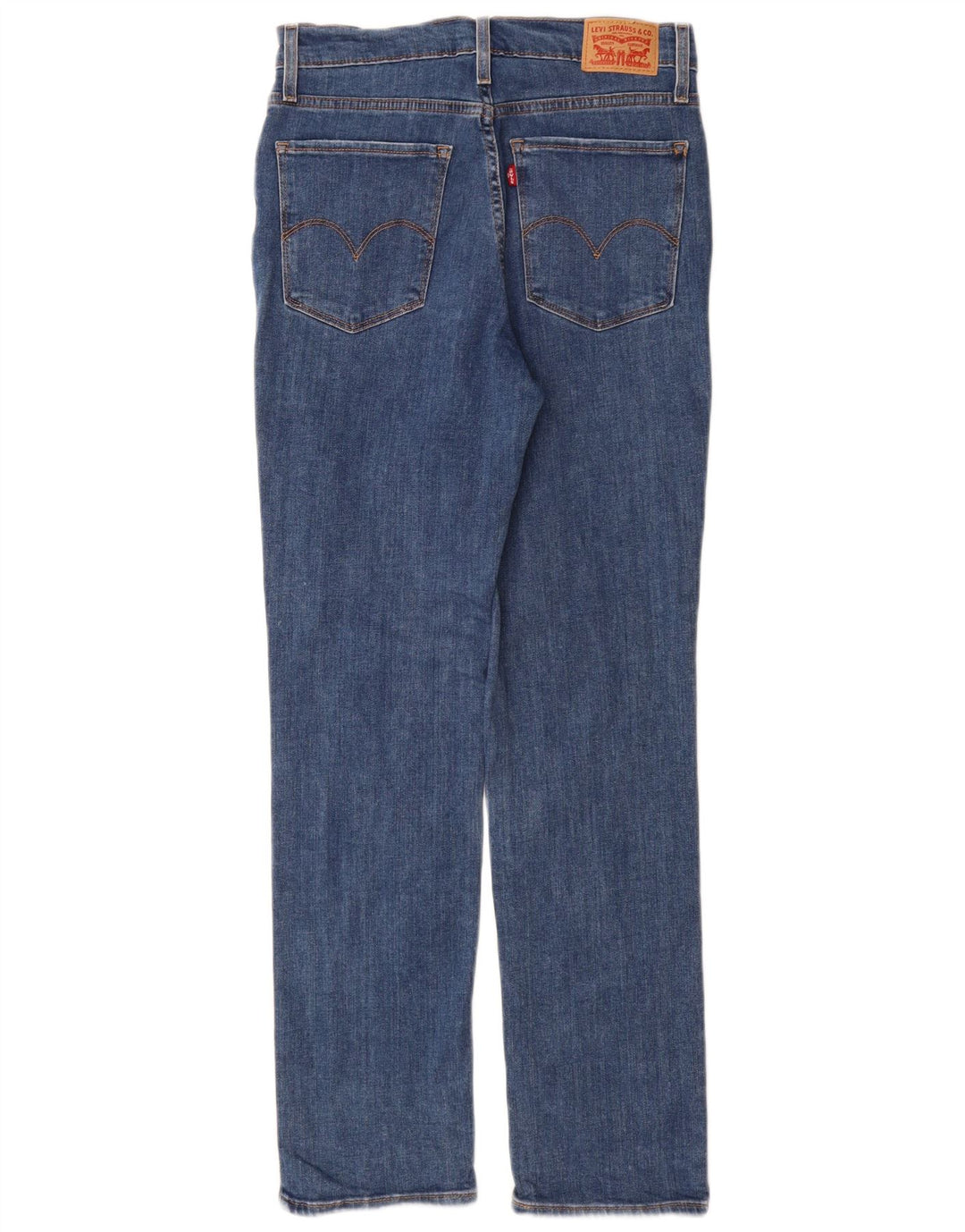 Levi's Mujer 724 Vaqueros Rectos De Tiro Alto W29 L30 Algodón Azul