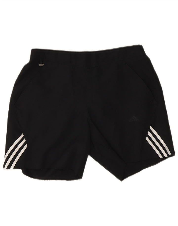 ADIDAS Mujer Clima 365 Shorts deportivos UK 12 Mediano Negro Poliéster