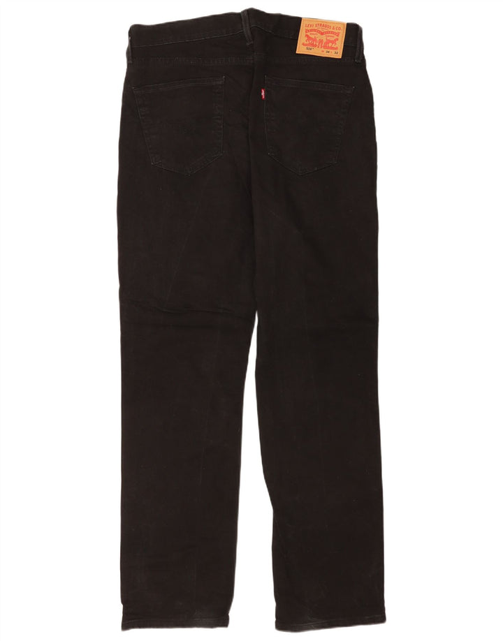 Levi's Vaqueros rectos 514 para hombre W34 L32 Algodón negro