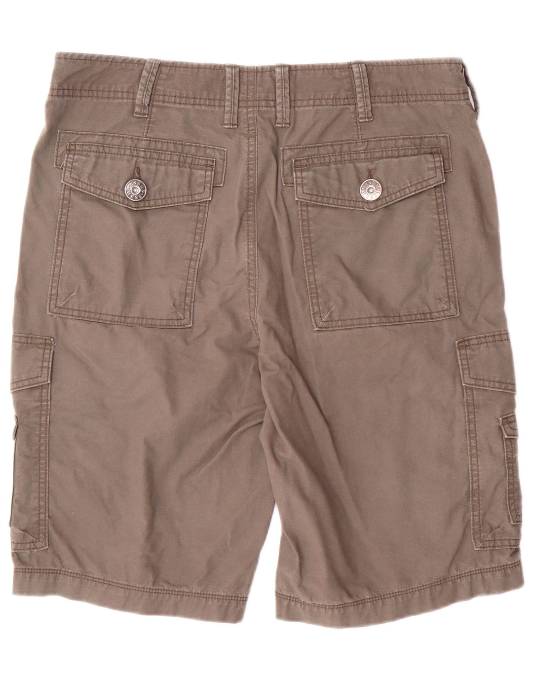 Guess Shorts Cargo Hombre W32 Algodón Gris Medio