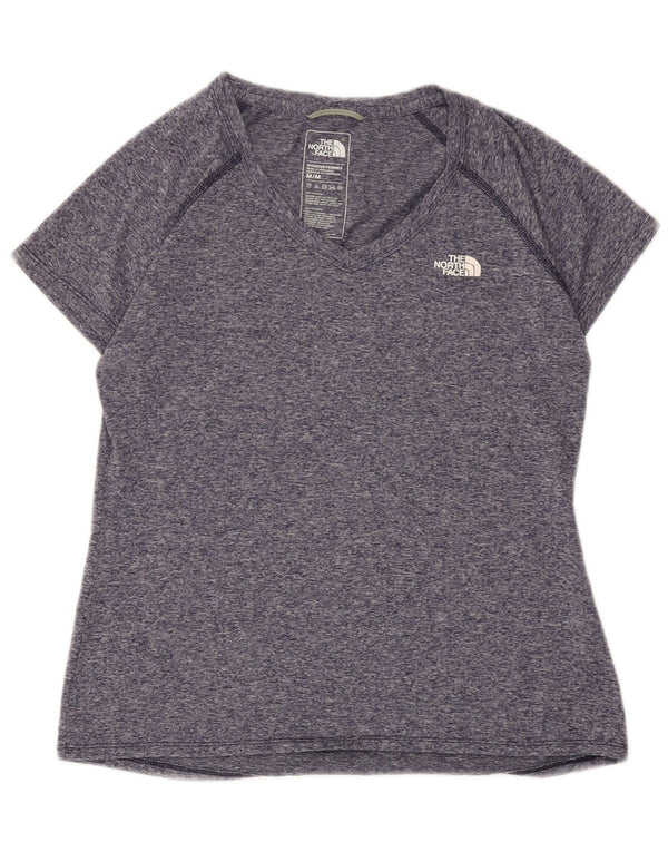 The North Face Camiseta para mujer Top UK 12 Medio Poliéster moteado azul marino