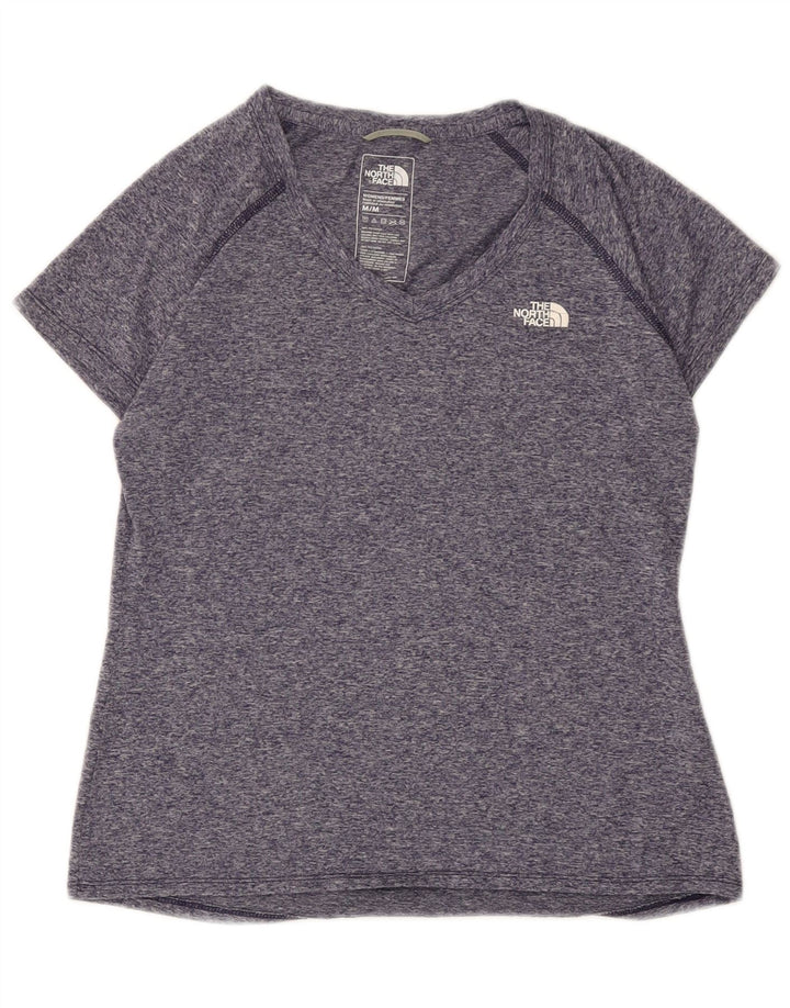 The North Face Camiseta para mujer Top UK 12 Medio Poliéster moteado azul marino