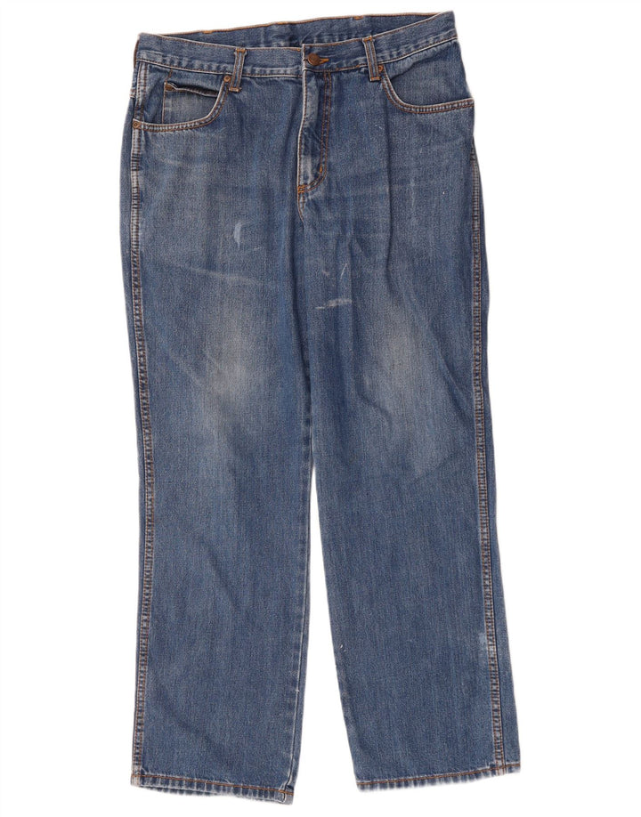 Wrangler Vaqueros rectos Ohio para hombre W34 L30 Algodón azul