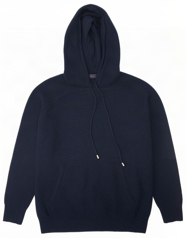 Marks & Spencer - Jersey con capucha para mujer, talla 40, talla mediana, viscosa, color azul marino