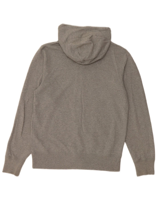 NIKE Sudadera con capucha y cremallera para hombre, talla pequeña, algodón moteado gris