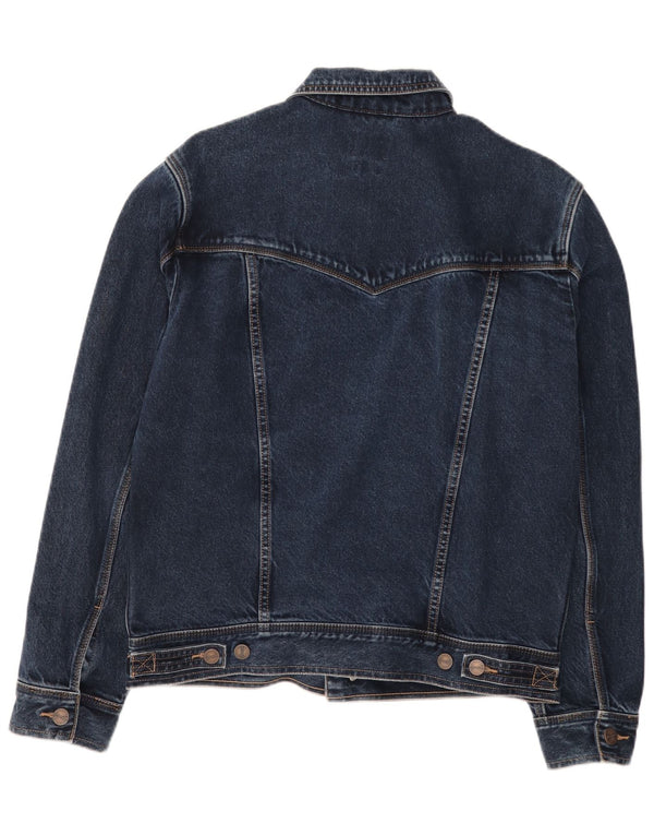 Wrangler Chaqueta vaquera de corte casual para hombre UK 40 Large Algodón azul marino