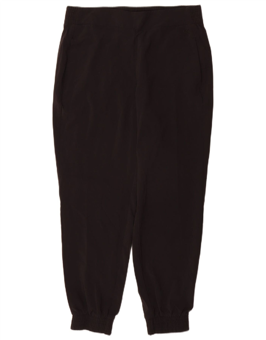 Calvin Klein Pantalones de chándal para mujer Joggers UK 14 Mediano Negro Poliéster