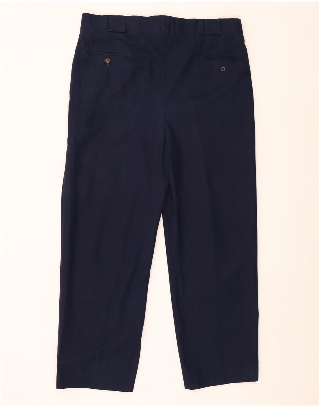 TOMMY HILFIGER Pantalón chino con pinzas para hombre W38 L29 Azul marino