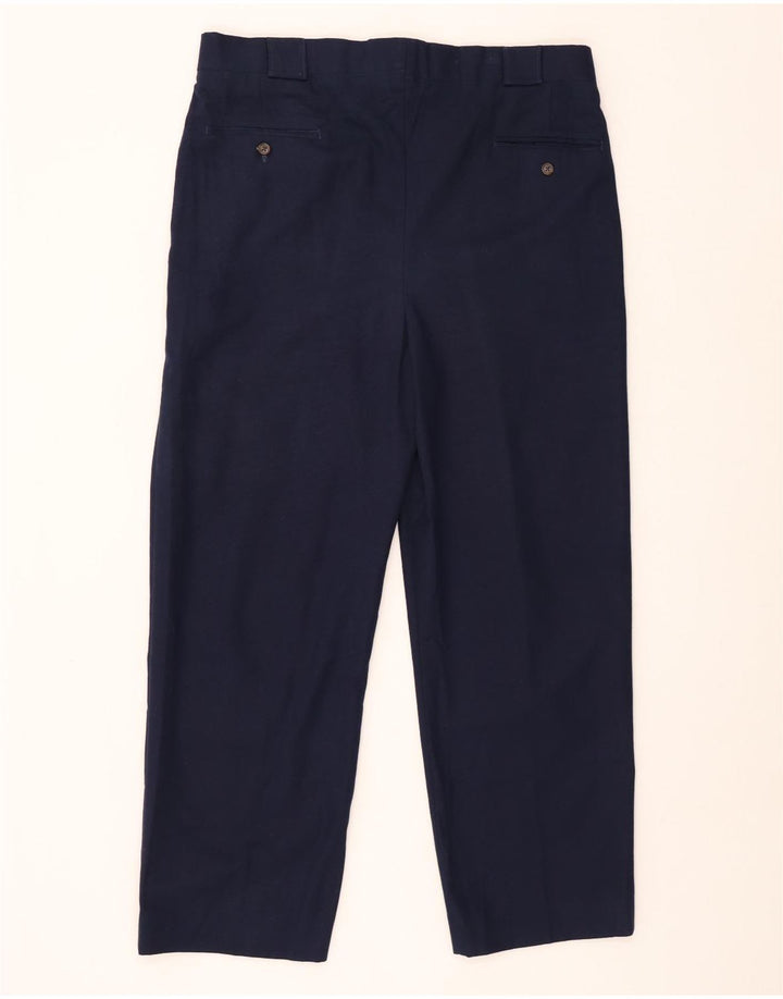 TOMMY HILFIGER Pantalón chino con pinzas para hombre W38 L29 Azul marino