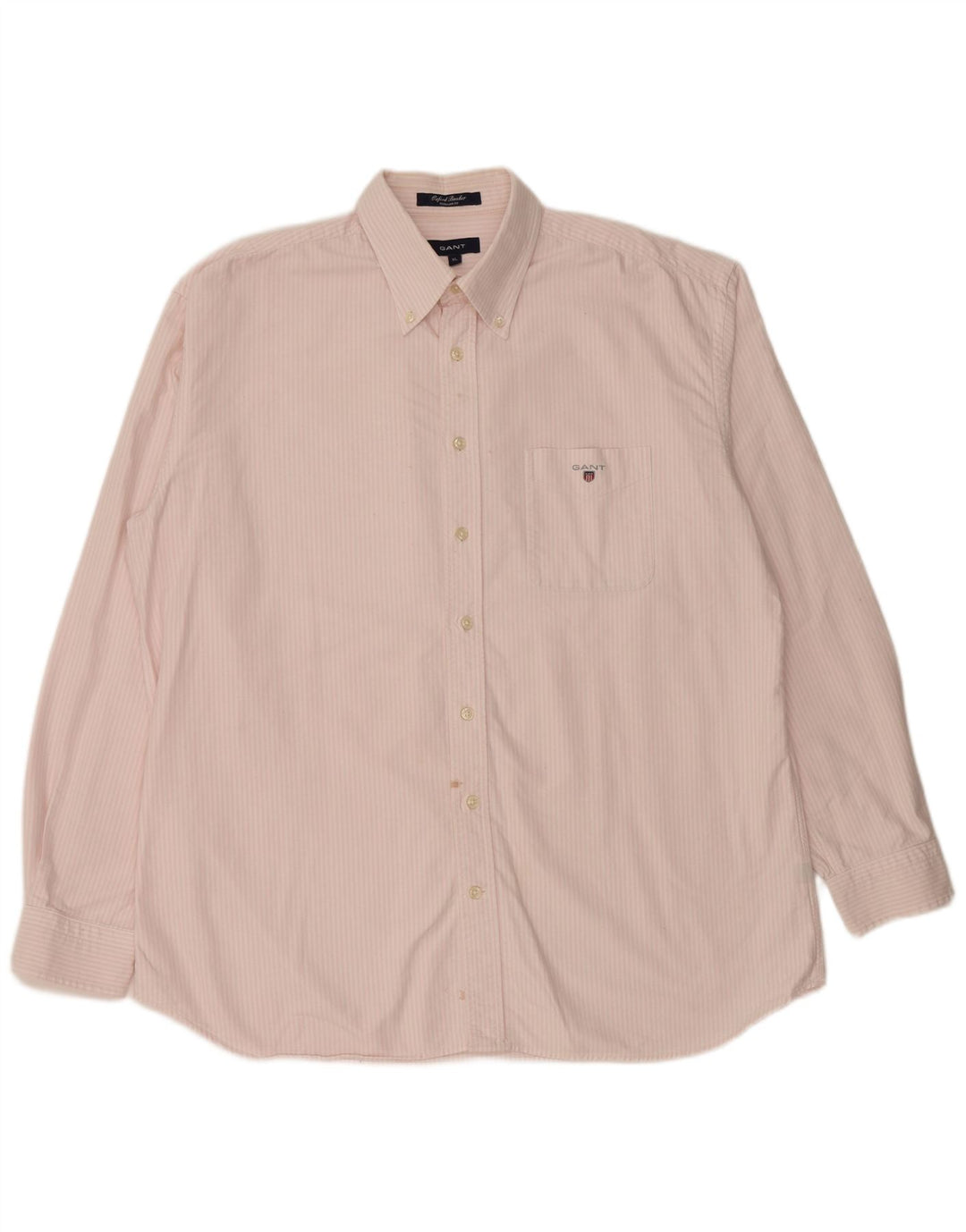 GANT Camisa Regular Fit XL De Algodón Con Rayas Pintadas Rosa Hombre