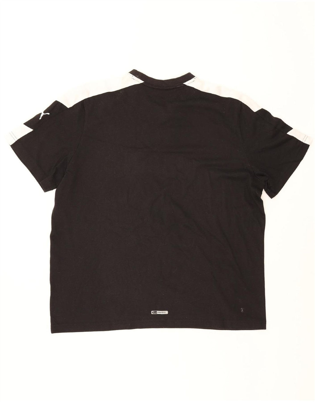 PUMA Mens Graphic T-Shirt Top XL Black Colourblock Vintage Puma and Second-Hand Puma from Messina Hembry 