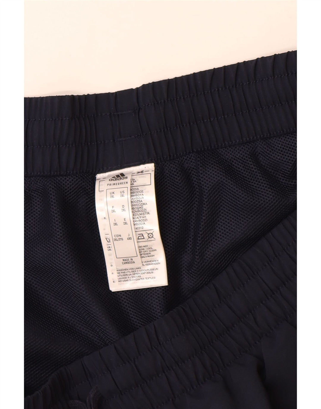Adidas Pantalones cortos deportivos para hombre 2XL Azul marino Poliéster