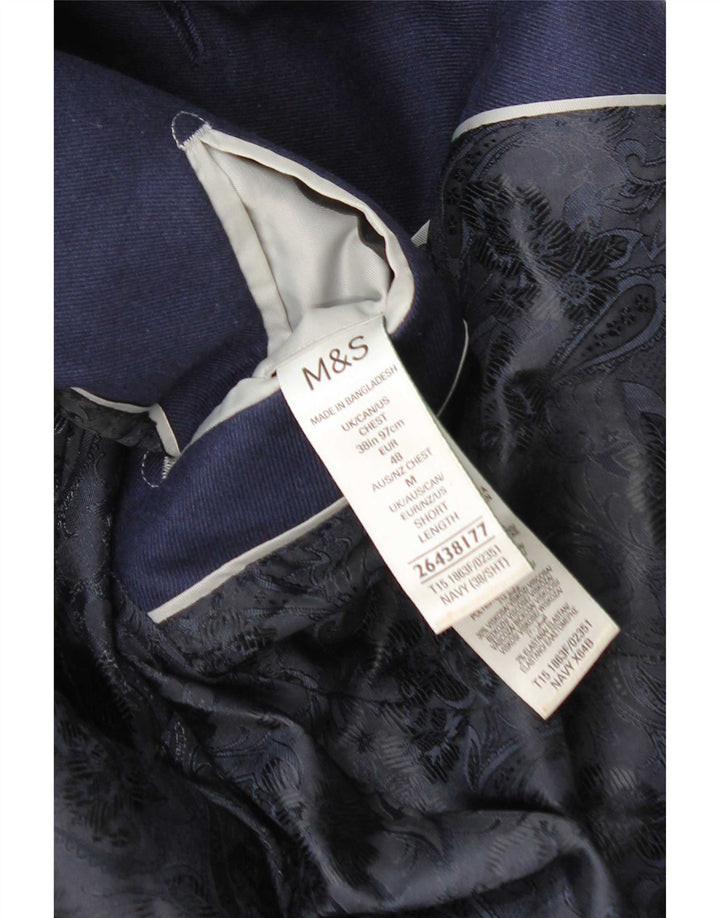 Marks & Spencer Chaqueta tipo blazer de 2 botones para hombre UK 38/40 Azul marino mediano