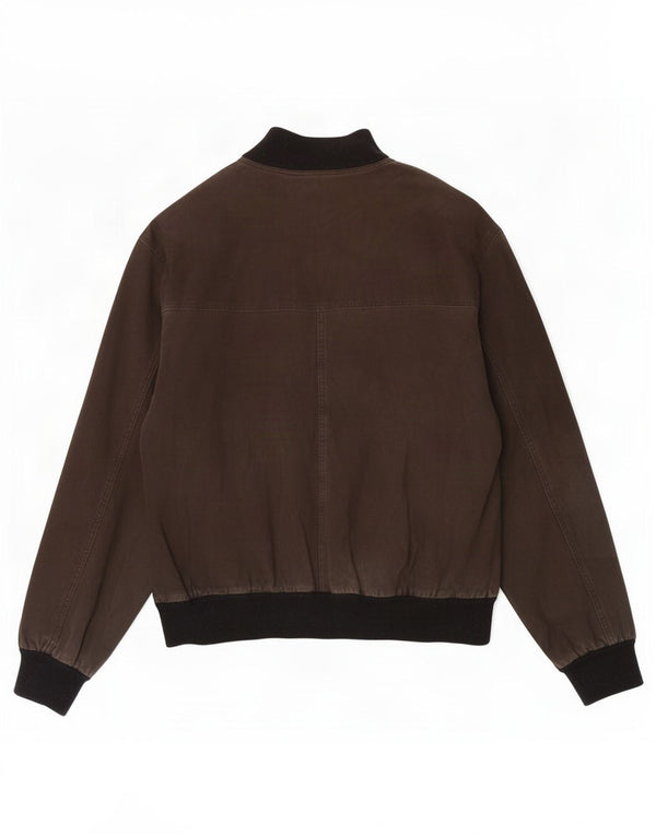 Vintage hombres ante bomber chaqueta Reino Unido 40 grande caqui