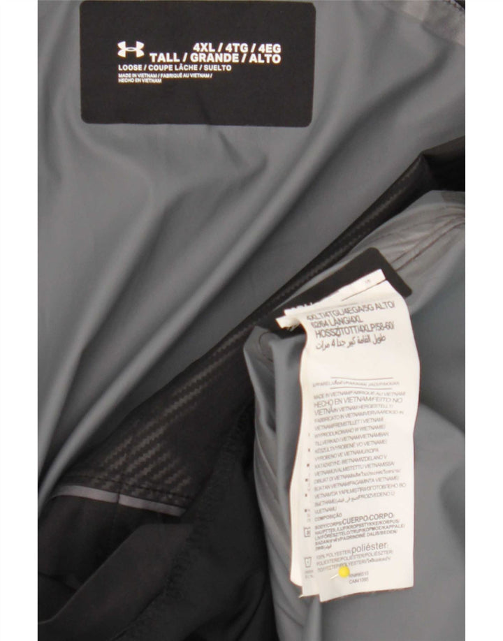 Under Armour Chaqueta de chándal para hombre, talla 4XL, poliéster color block negro