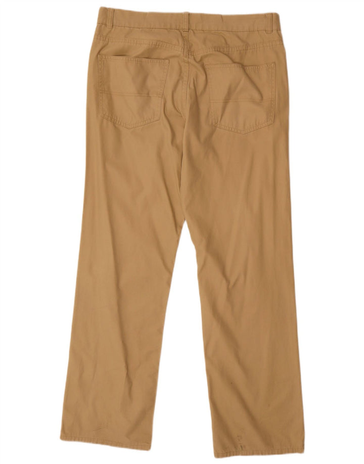 TOMMY HILFIGER Pantalones informales rectos para hombre W33 L32 Algodón beige