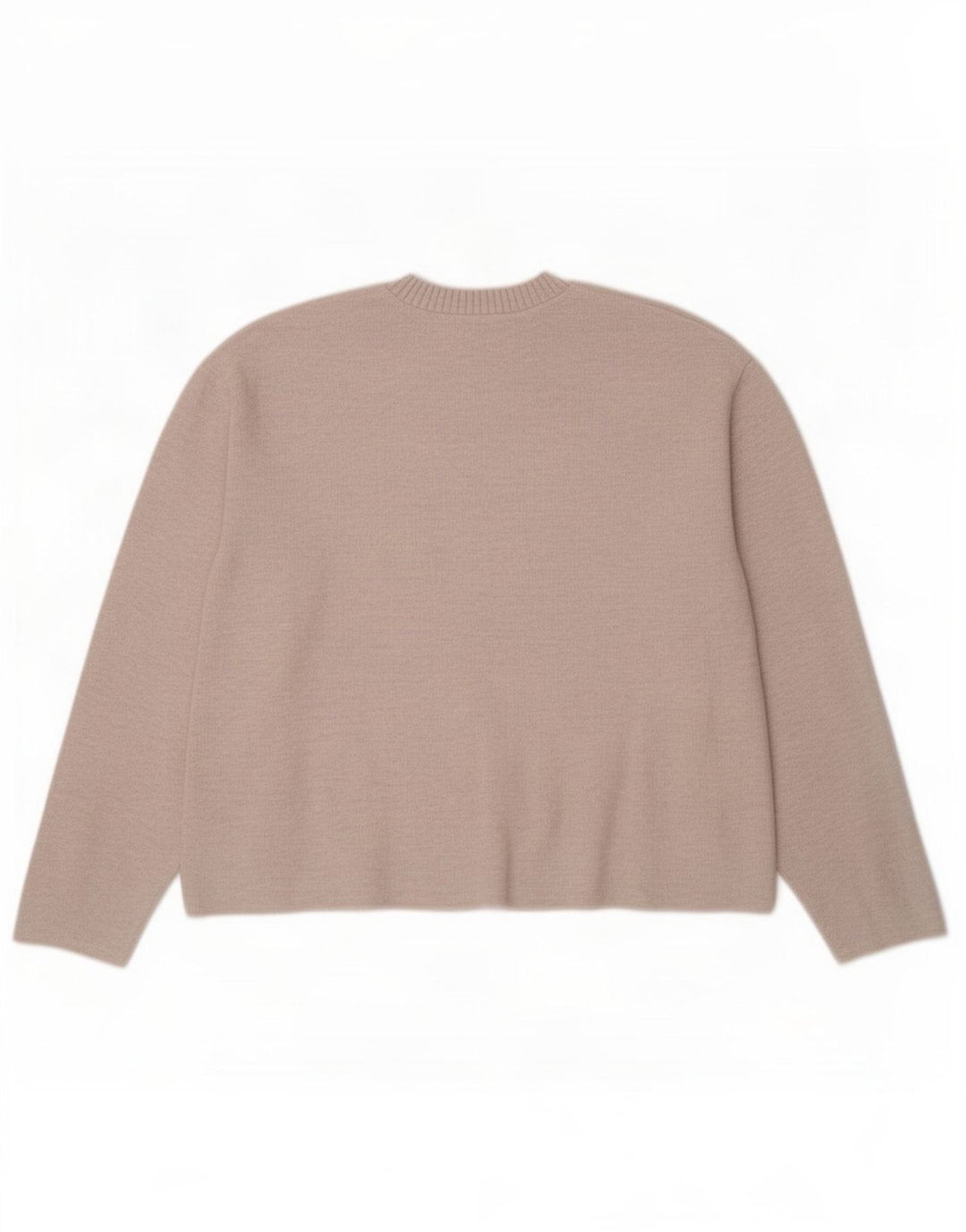 Zara Mujer Blusa Top UK 44 Medio Beige Poliéster