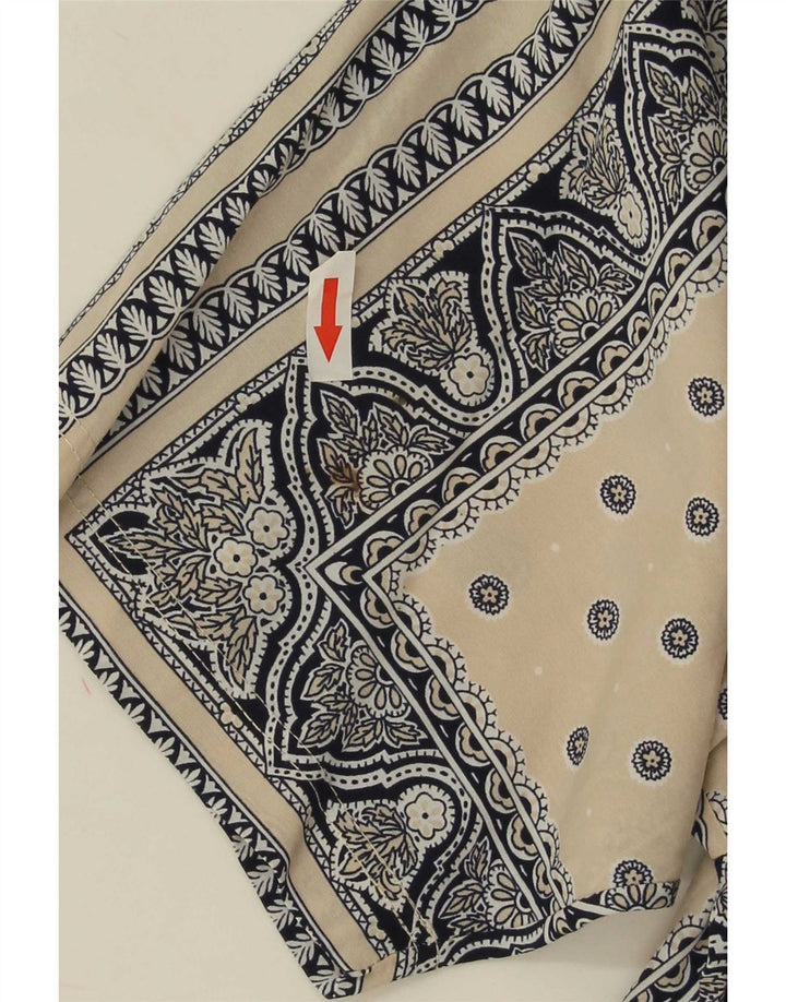 Camisa tipo jersey de manga corta para hombre Alcatraz Viscosa paisley beige medio