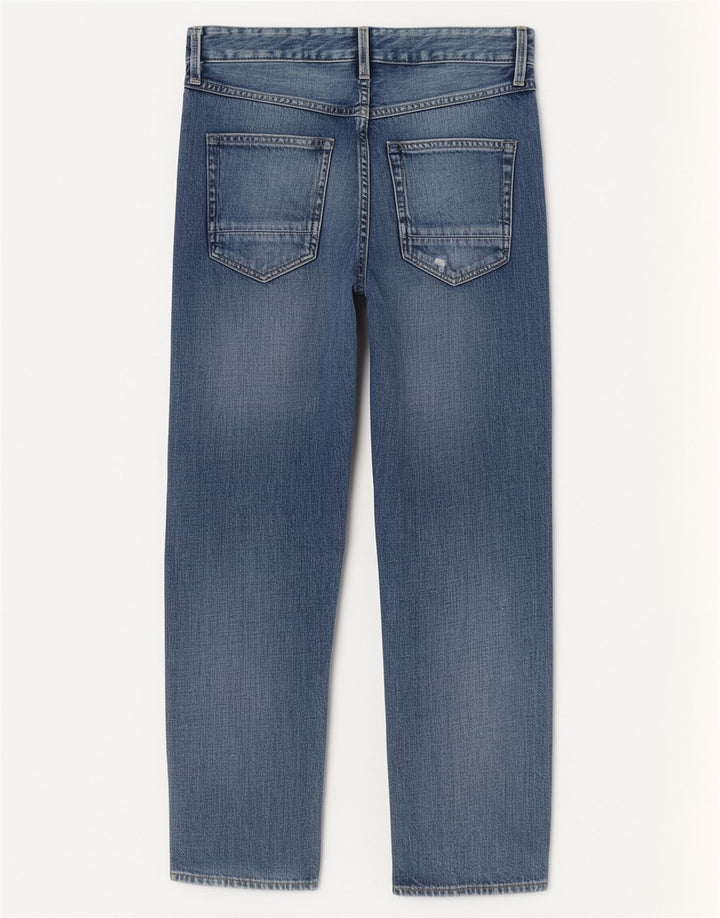 Vaqueros rectos desgastados para mujer G-Star W24 L30 Algodón azul