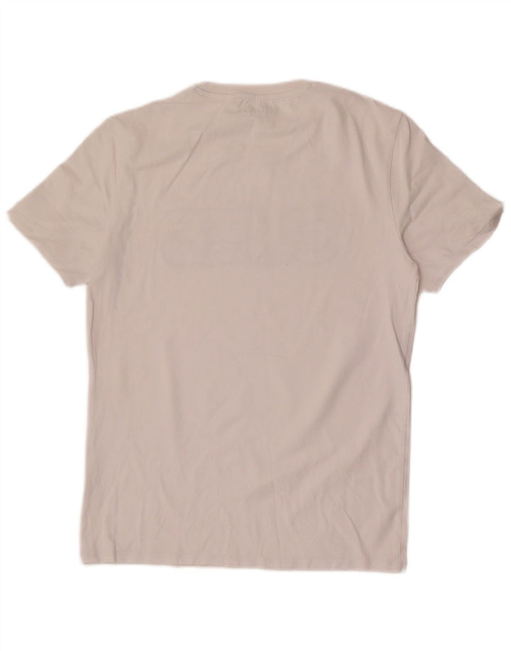 Guess Hombre Slim Fit Graphic Camiseta Top Medium White