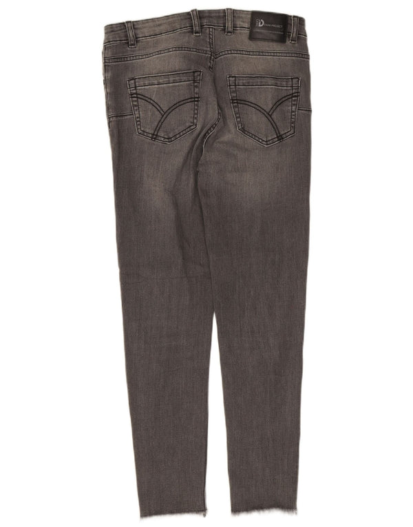 Dack's Jeans ajustados para mujer IT 46 Large W30 L25 Algodón gris