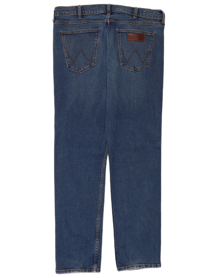 WRANGLER Vaqueros ajustados Greensboro para hombre W36 L32 Algodón azul