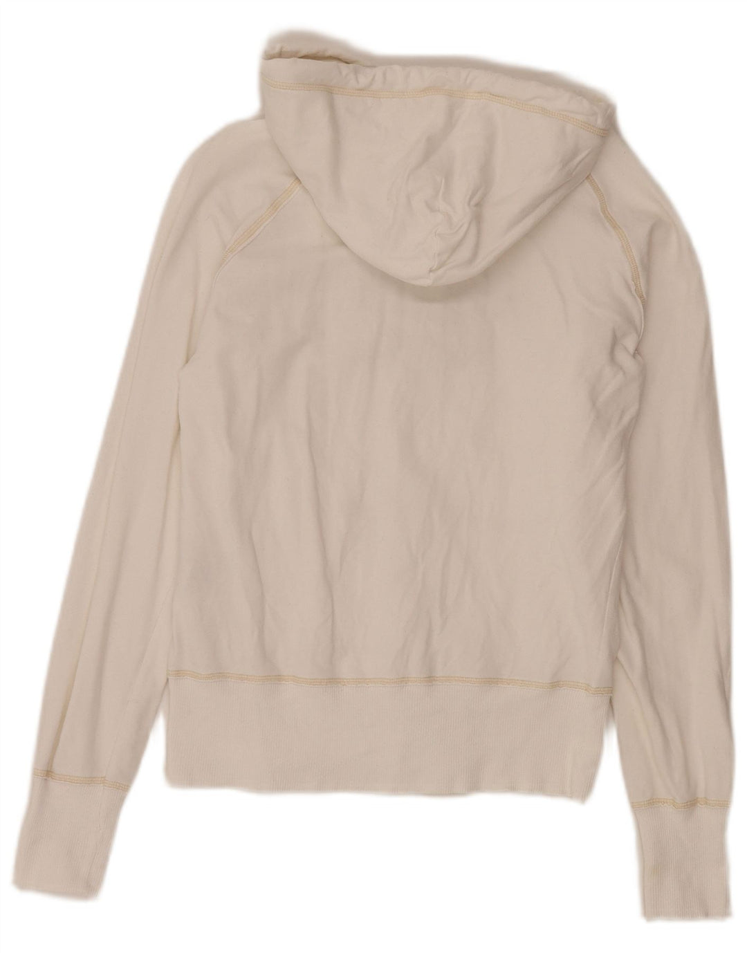 Lee Sudadera con capucha y cremallera gráfica para mujer UK 10 Small White