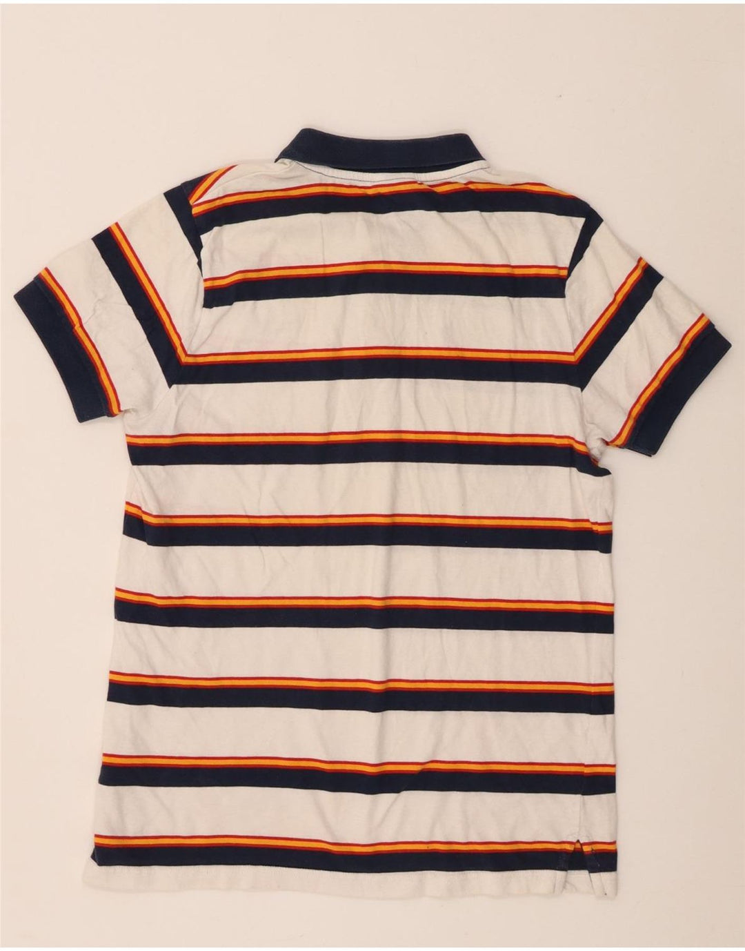 Polo Ellesse Hombre Pequeño Algodón A Rayas Blanco