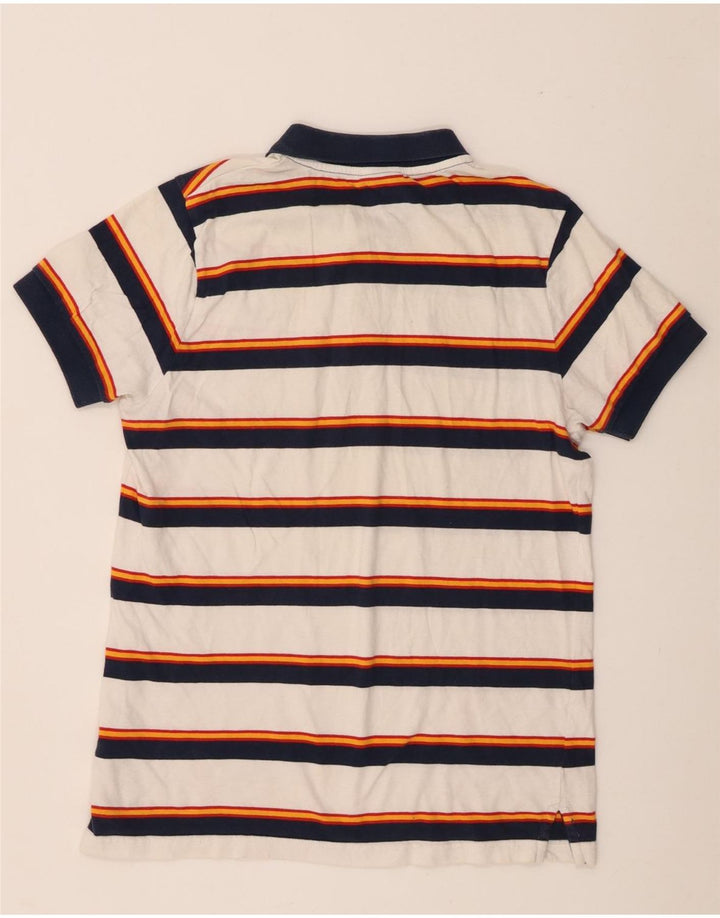 Polo Ellesse Hombre Pequeño Algodón A Rayas Blanco
