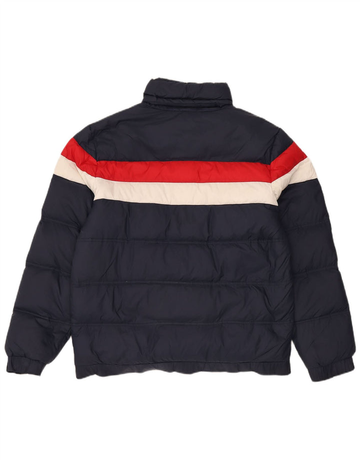 LOTTO Chaqueta acolchada para hombre UK 40 Large Azul marino Colorblock Nylon